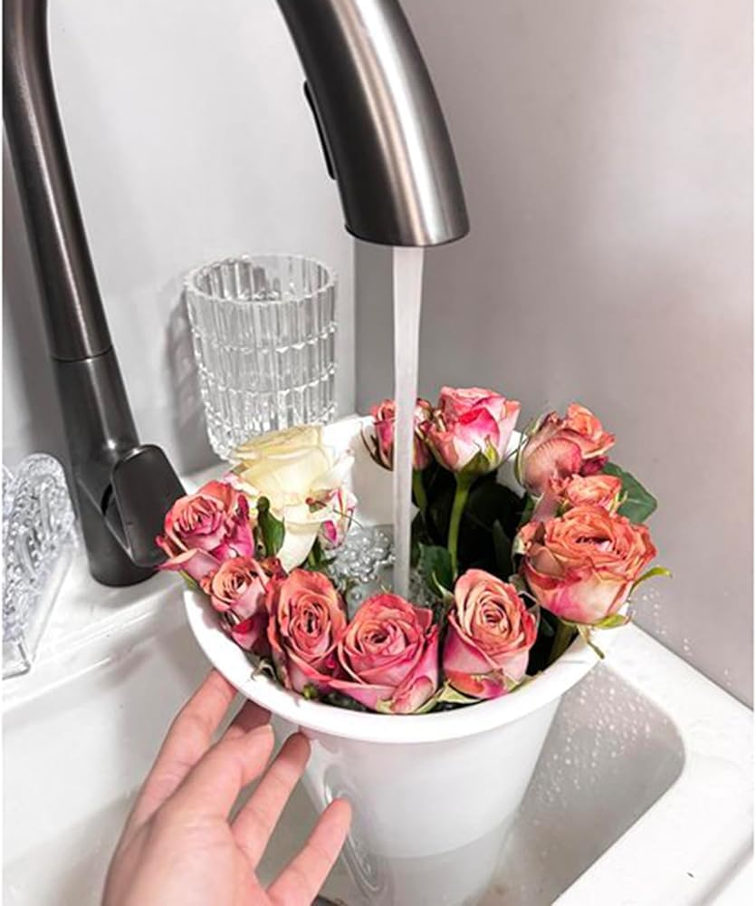 Generisch Wall-Mounted Flower Display Stand - 150cm Decorative Plant Holder Rack for Indoor/Outdoor Use, Black Plastic Pot Holder for Fresh Flowers, Space-Saving Vertical Garden Solution
