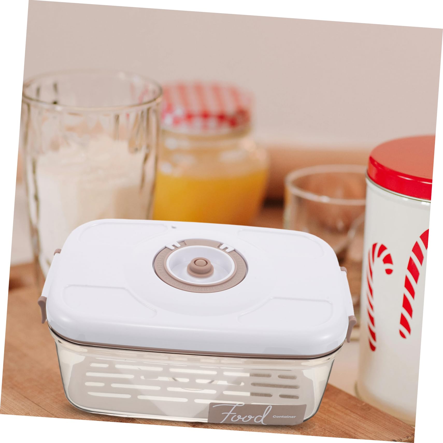 Contenitore Sottovuoto Ermetico 2, 1 l Beige, Set Singolo