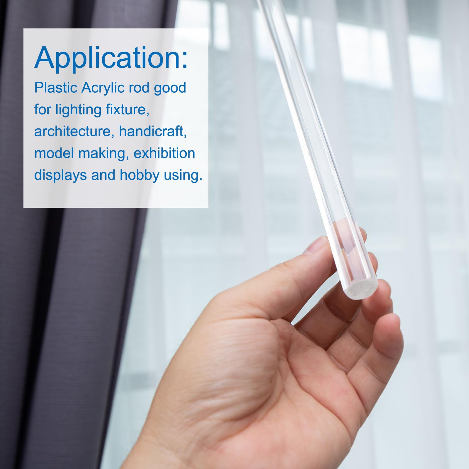 Rod, Acetal, 150, Wht, 1 in Dia x 1 Ft L