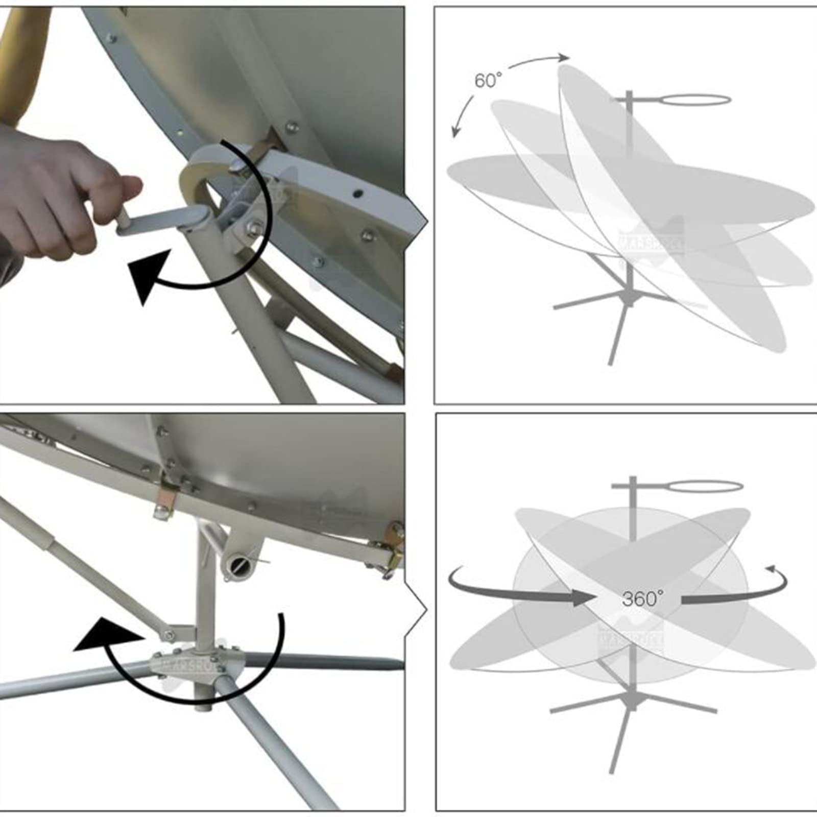 Cuiseur Solaire Parabolique Portable,1800w Cuiseur Solaire à Concentration,Camping en Plein Air Barbecue Cuisson des Aliments Concentrant L'Outil de Chaleur