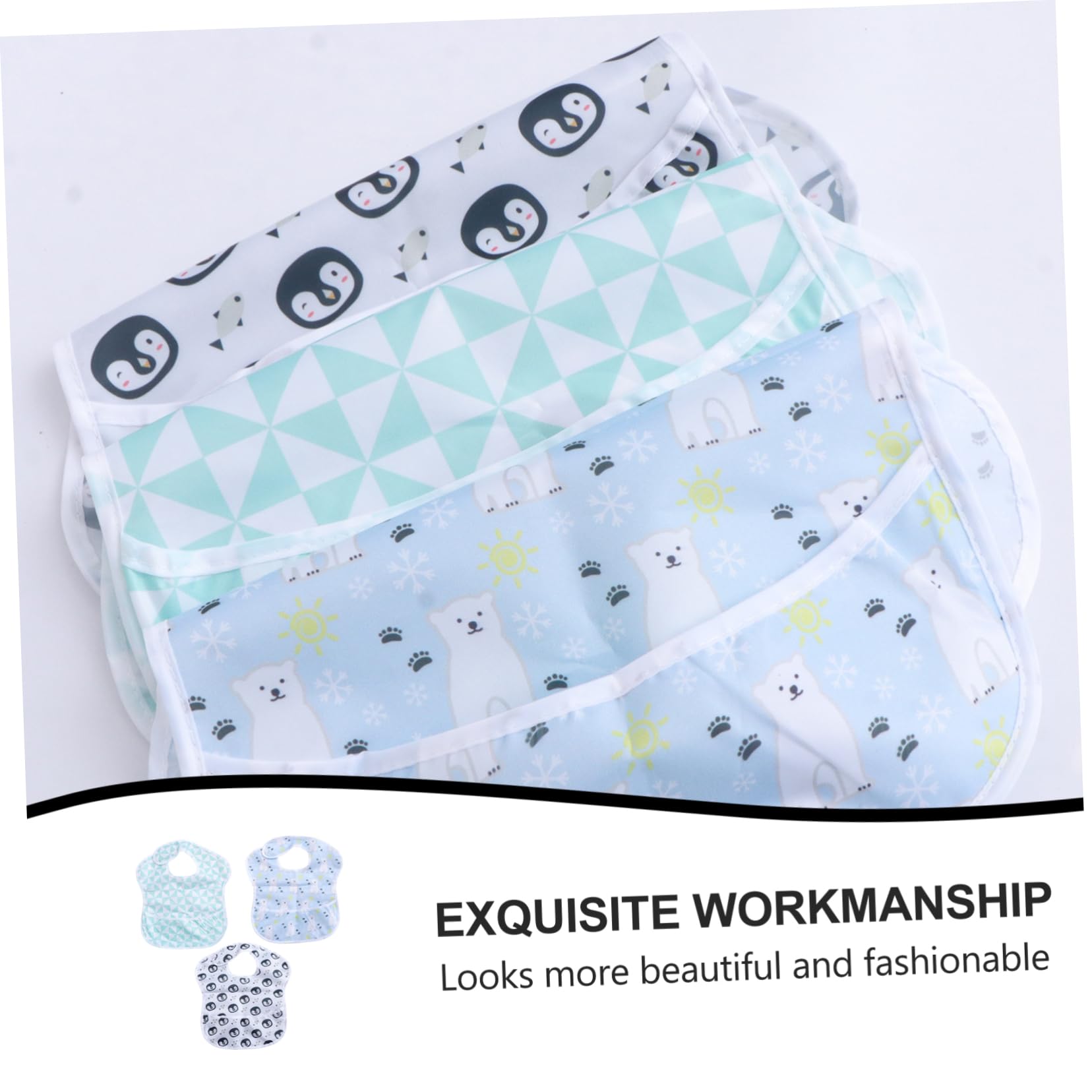 Toyvian Bavoirs Imperméables Pour Nourrissons 6 Pièces Bavoir De Repas Pour Enfants Serviette D'Alimentation Pour Bébé