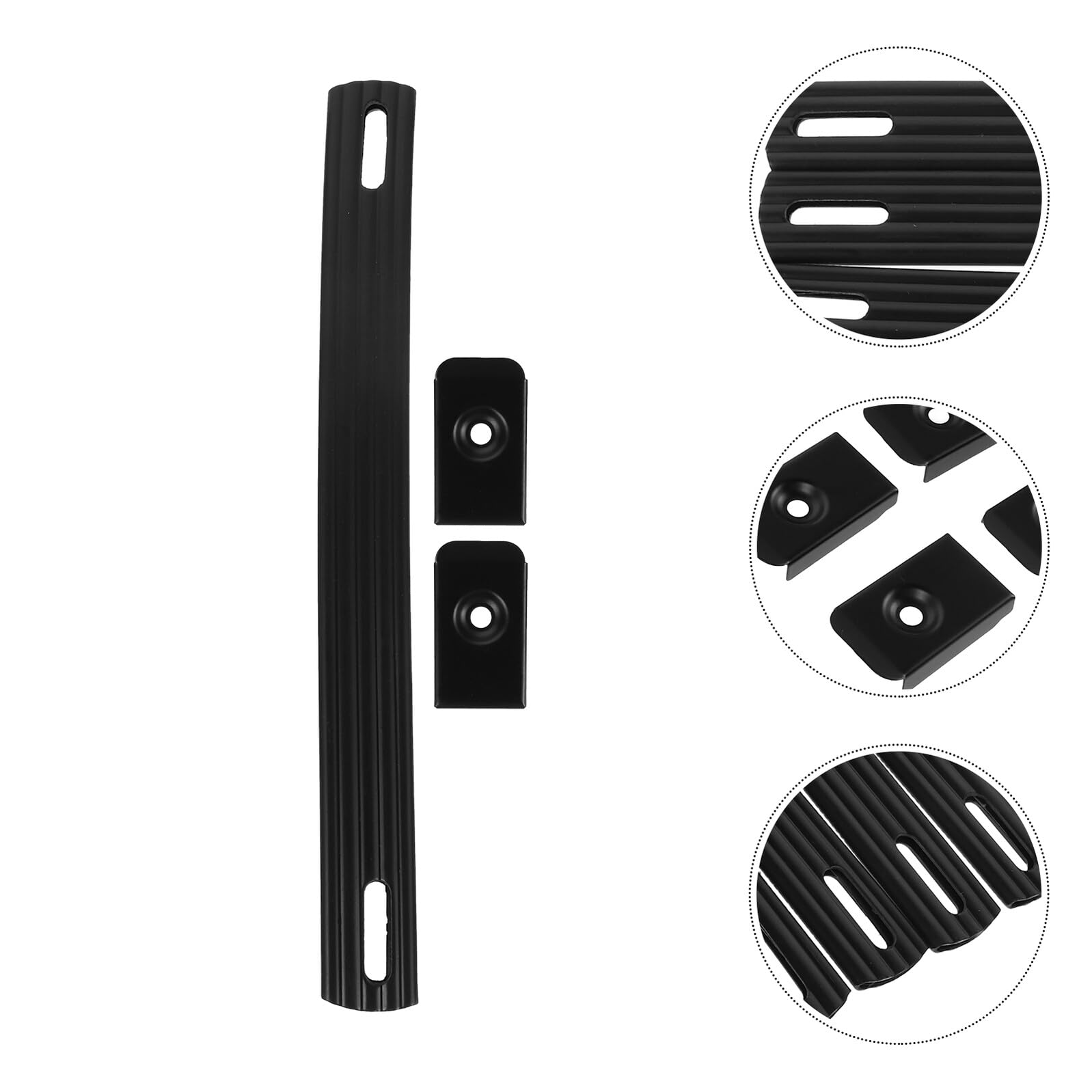4 Stück Lautsprechergriffe aus Eisen und Pvc mit Komfortablem Griff für Koffer und Boxen Einfache Montage Geeignet für Gepäck und Musikzubehör