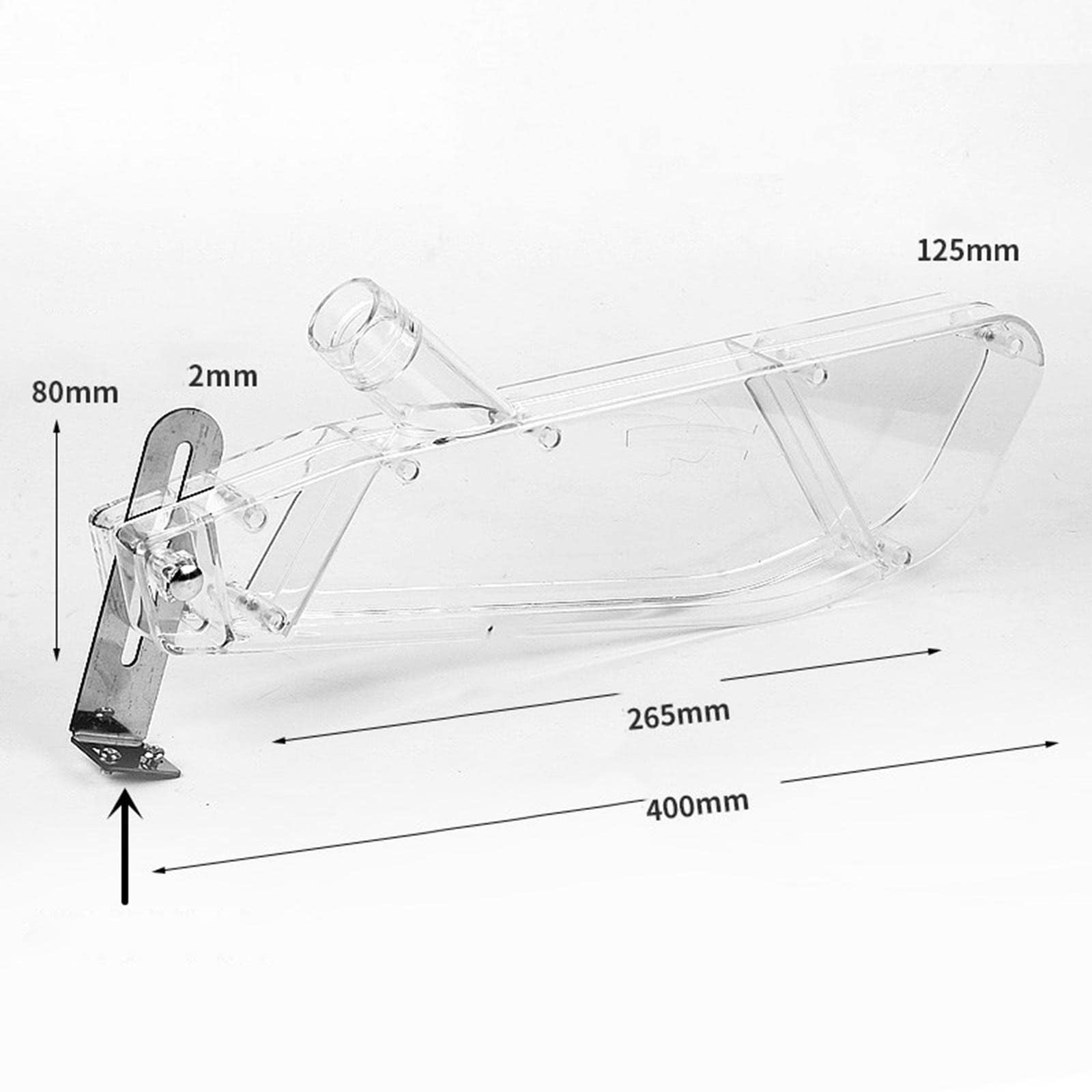 Copertura Protettiva Seghetto Tavolo Custodia Schermo Antipolvere Plastica Trasparente Compatibile con Diversi Tipi di Seghe Funzione Protettiva per M, 4-10 pollici L