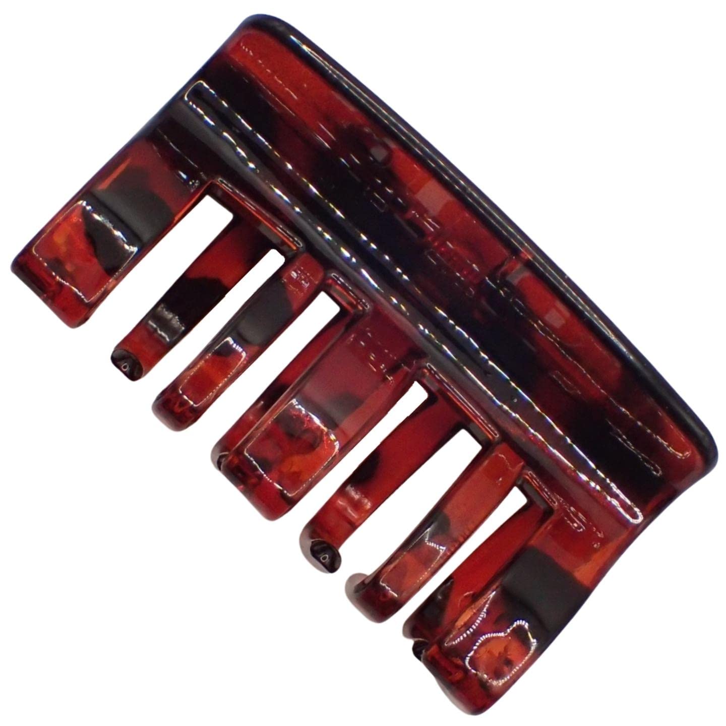 Topkids Accessories 8.5cm Black or Brown Tort Hair Claw Clip, Detail Hair Claw for Women & Girls, Thick Hair Claw Clip