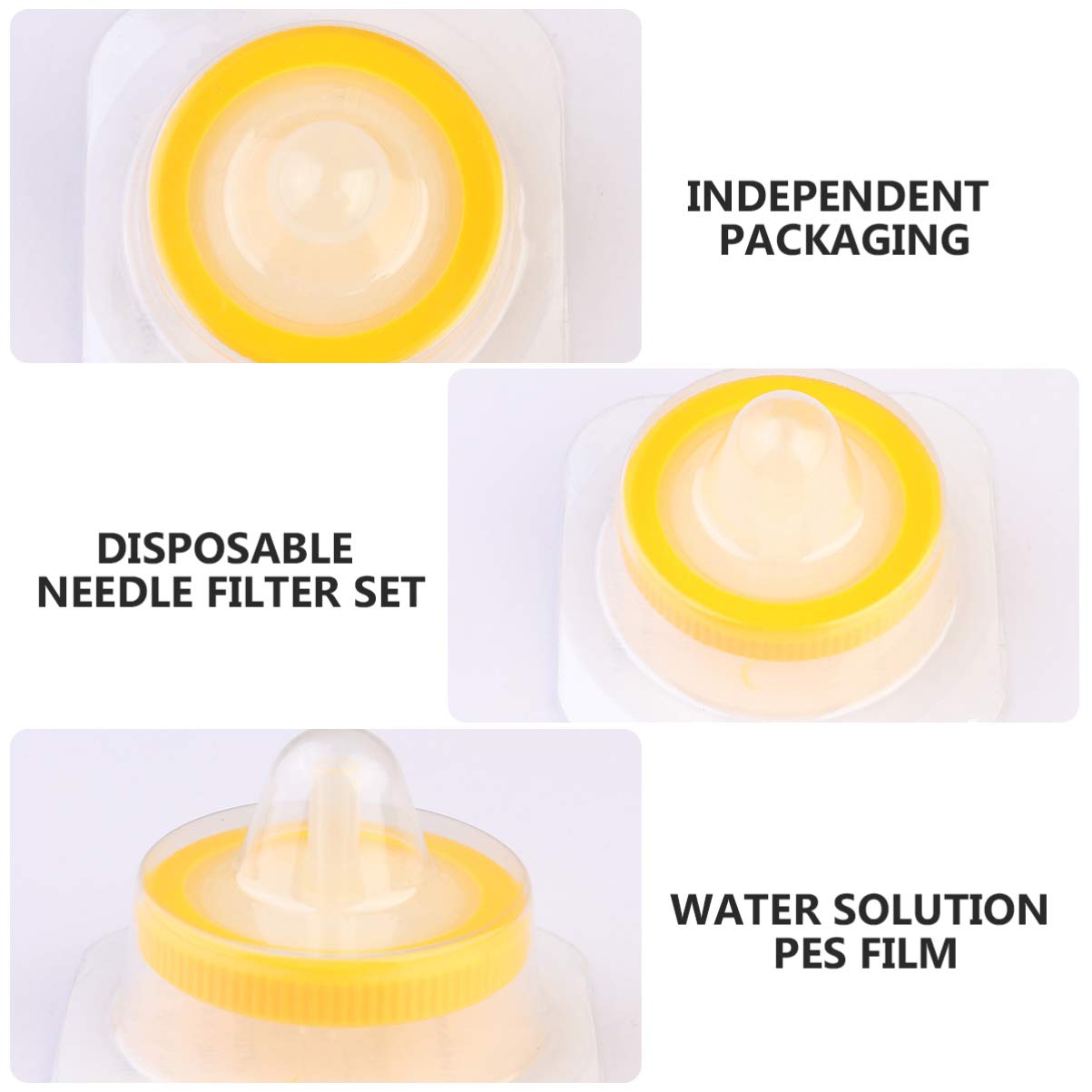 iplusmile Lot de 10 filtres à injection stériles pour injecteur jetable 0 22 à 33 mm