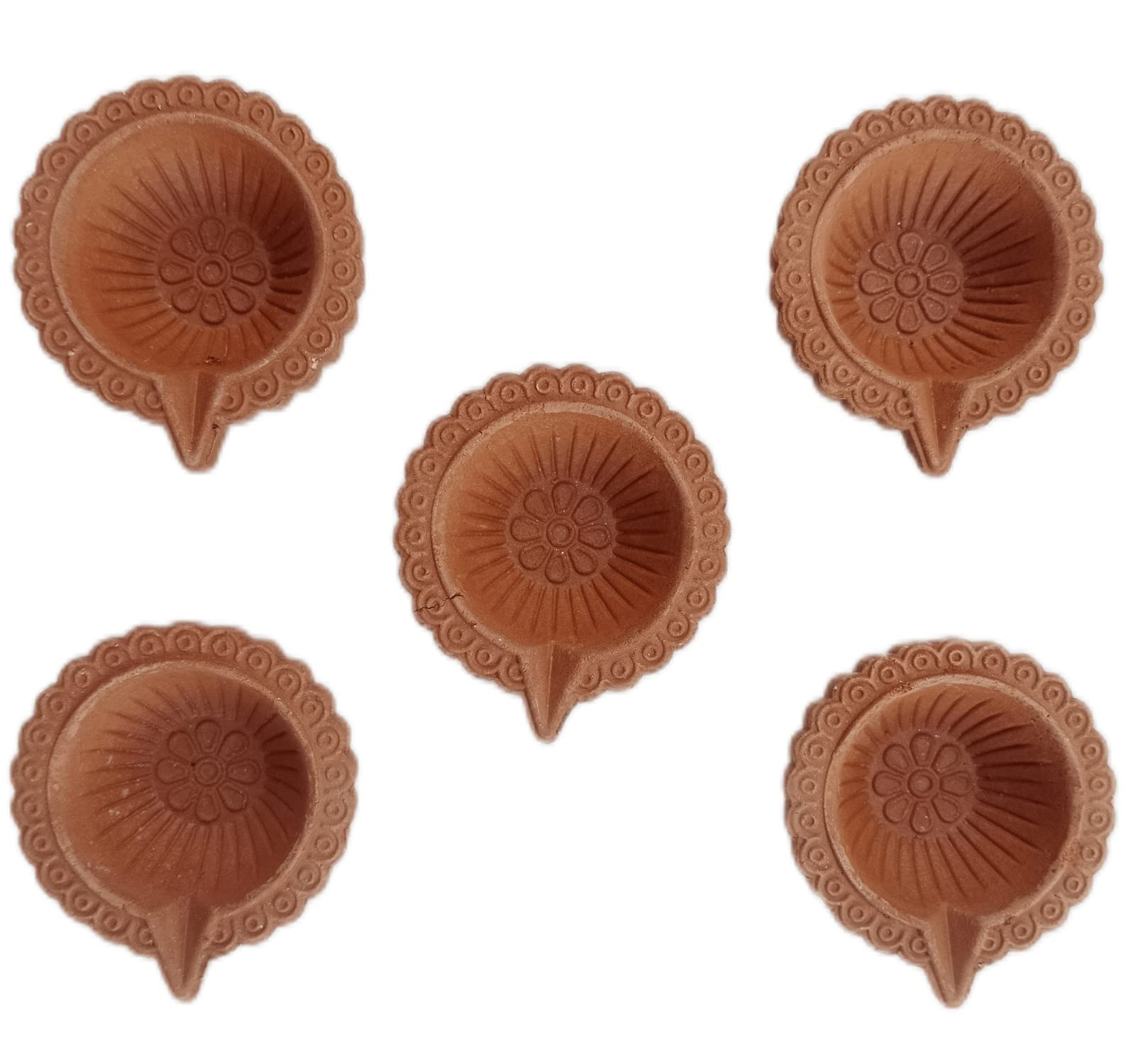 RUKDA Handmade Clay Deepak for Pooja Small Handmade Decorative Clay Mitti Diya Deepak | Diyas for All Occasions (B0C1BYKG6J) Amazon Price History, Amazon Price Tracker