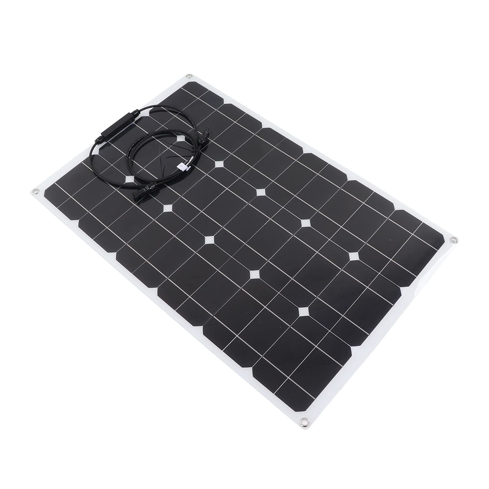 Zerodis Kit Pannello Solare Flessibile Pannelli Solari Monocristallini con Controller 40A per Box/Cover di Barche