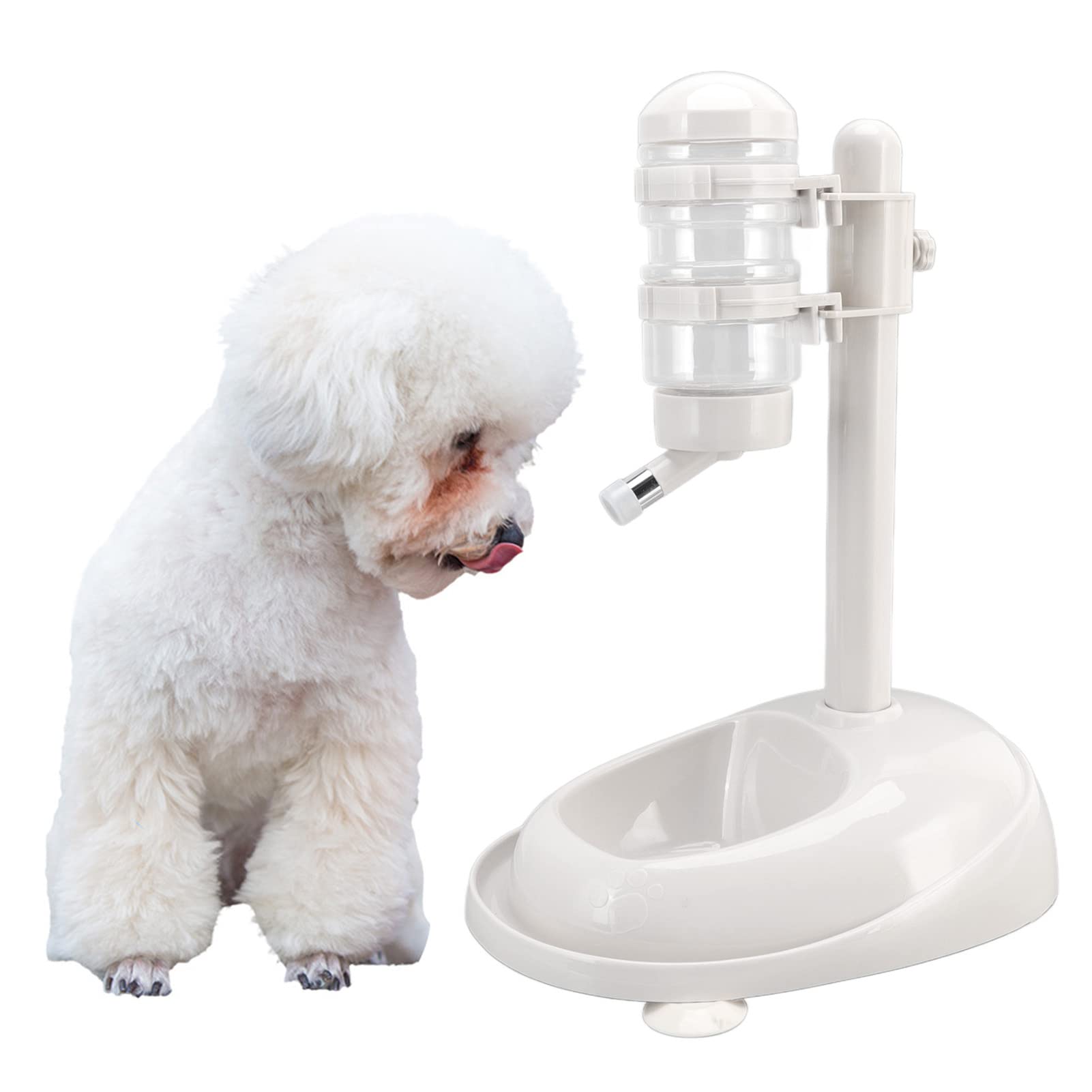 Distributore d'acqua per ciotola per animali domestici Automatico Previene lo scivolamento Alimentatore di cibo per acqua permanente per cani regolabile e staccabile per cuccioli