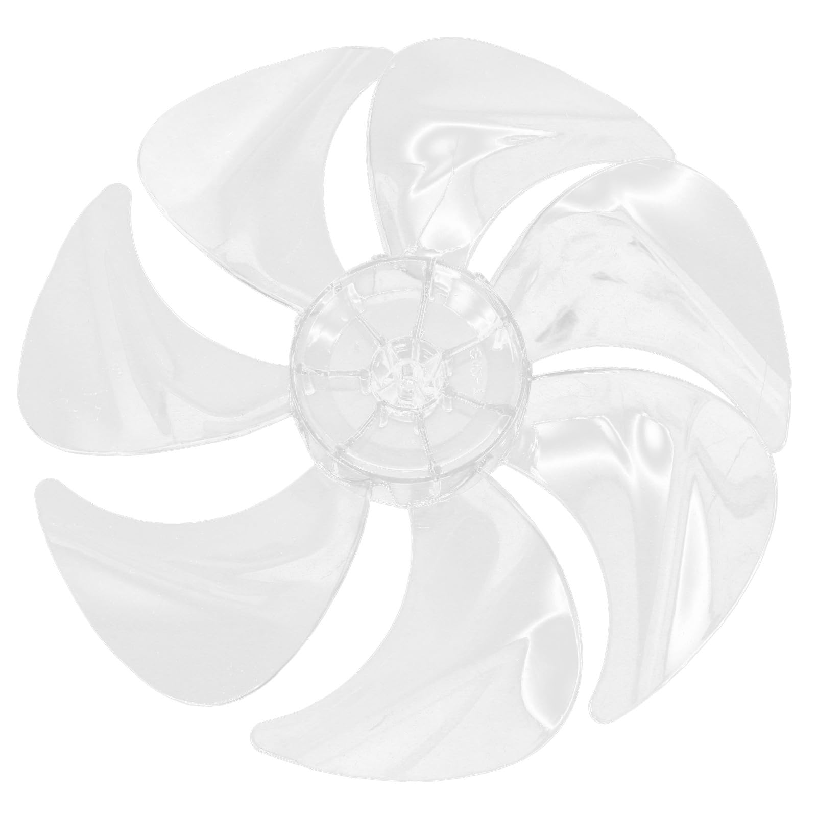 Photo 1 of Replacement Fan Blades 11.81 Inch Clear 7-Blade Plastic for Standing Table Fan Repair Part Easy Install and Clean
