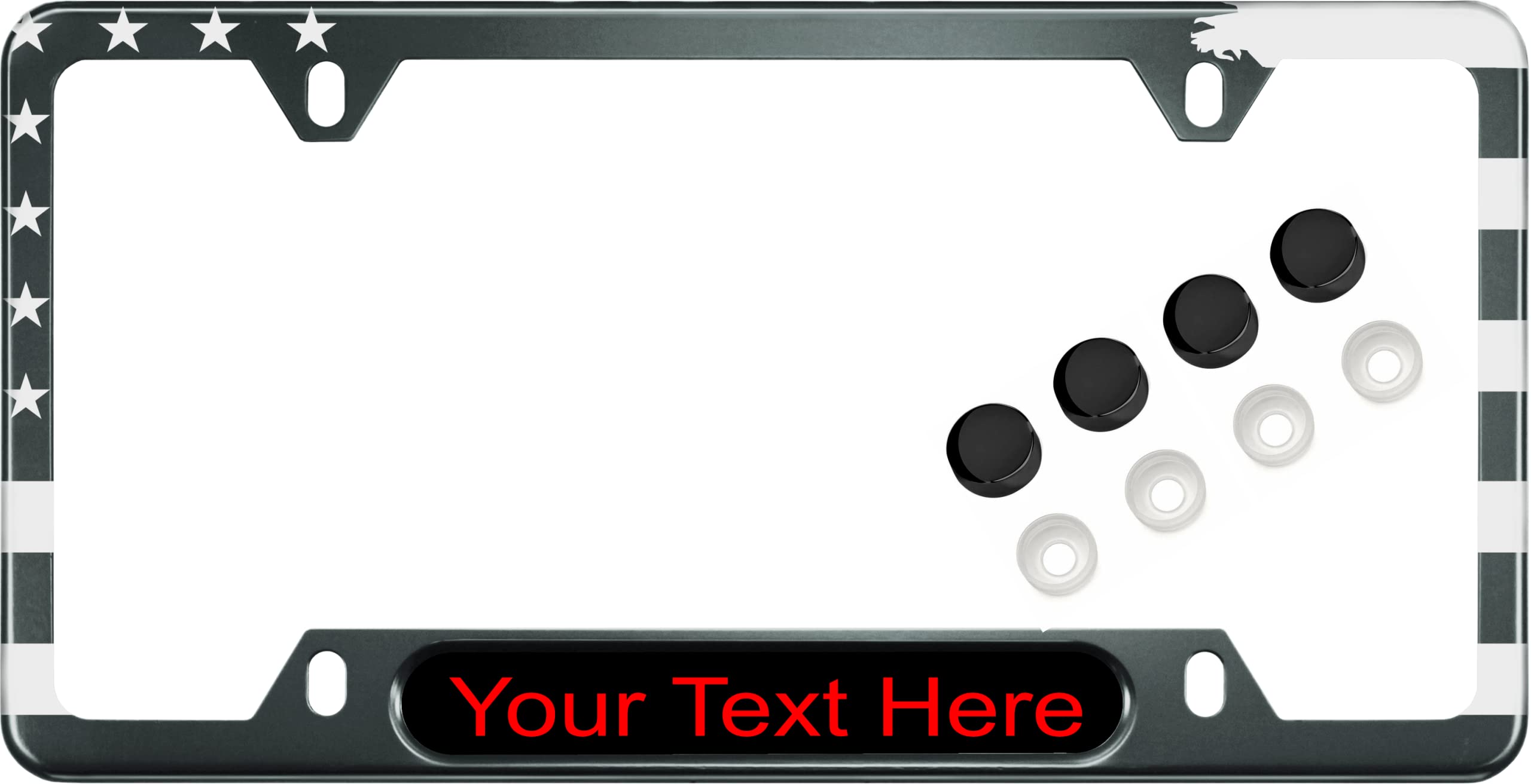USA Patriotic | American Flag Custom Personalized Anodized Aluminum Thin Top | - Picture 94 of 133