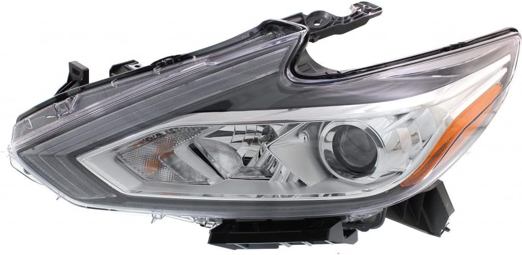 For Nissan Altima Headlight Assembly 2016 2017 2018 Driver Side Sedan Chrome Bezel For NI2502247 | 26010-9HS9A