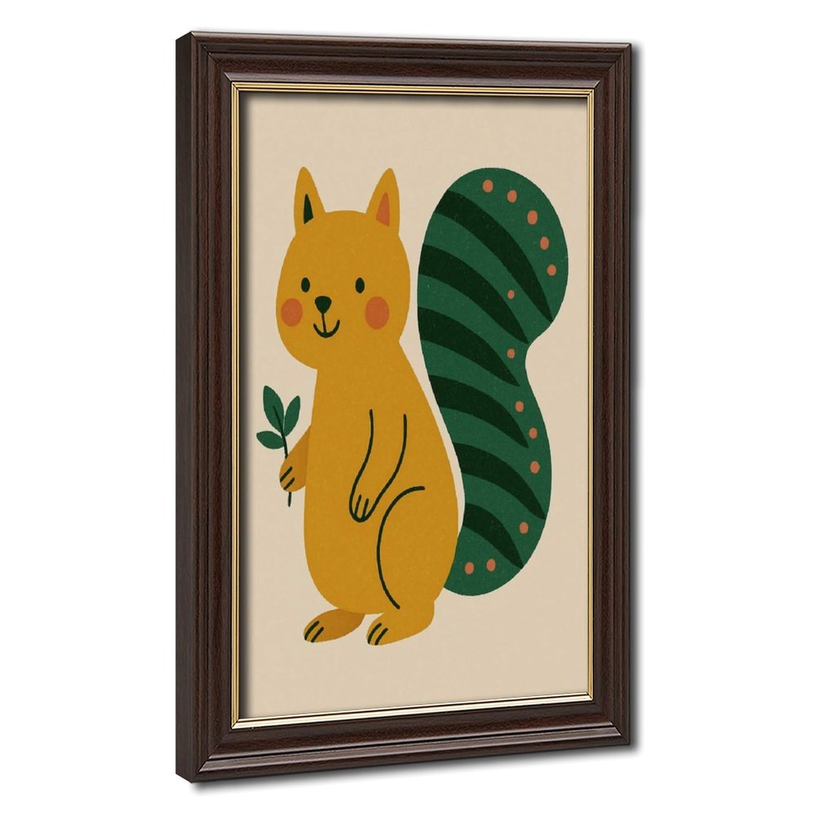 Bareronor Funny Squirrel Poster (24) Canvas Poster Bedroom Decor Landscape Office Room Decor Gift 24" L X 36" W