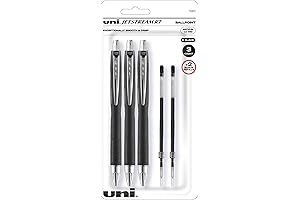 Uni-ball Jetstream RT Bold Ballpoint Pens, 3-Pack Black Pens, 1.0mm Bold Point,...