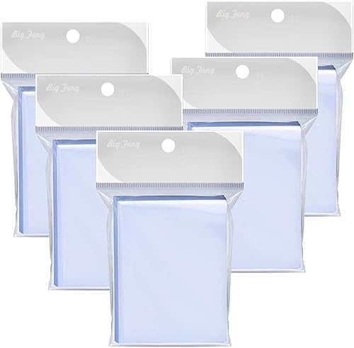 Paquete de 500 fundas suaves para tarjetas, fundas para tarjetas de béisbol, fundas protectoras de tarjetas estándar Toploaders, para tarjetas de
