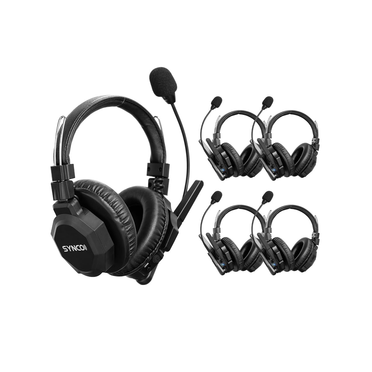 wireless intercom headset synco xtalk xmax5 with noise cancellation