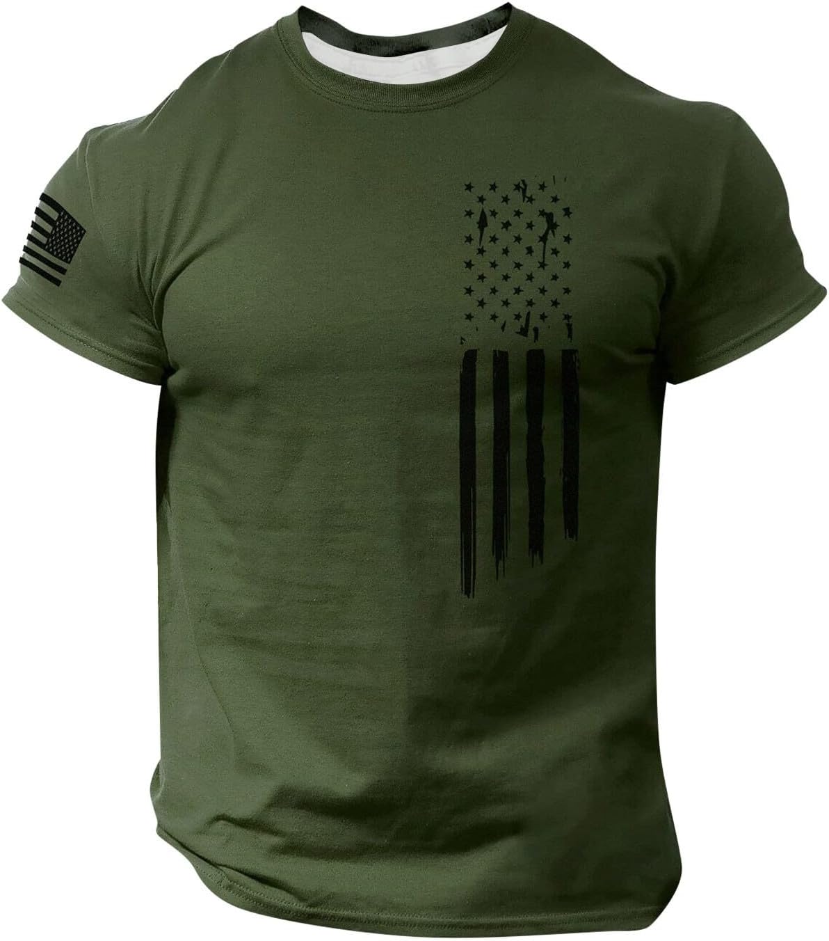 RTRDE Men's USA T Shirts 250 Years Short Sleeve Novelty Graphic Print 4th of July Flag Patriotic Shirts, S-5XL