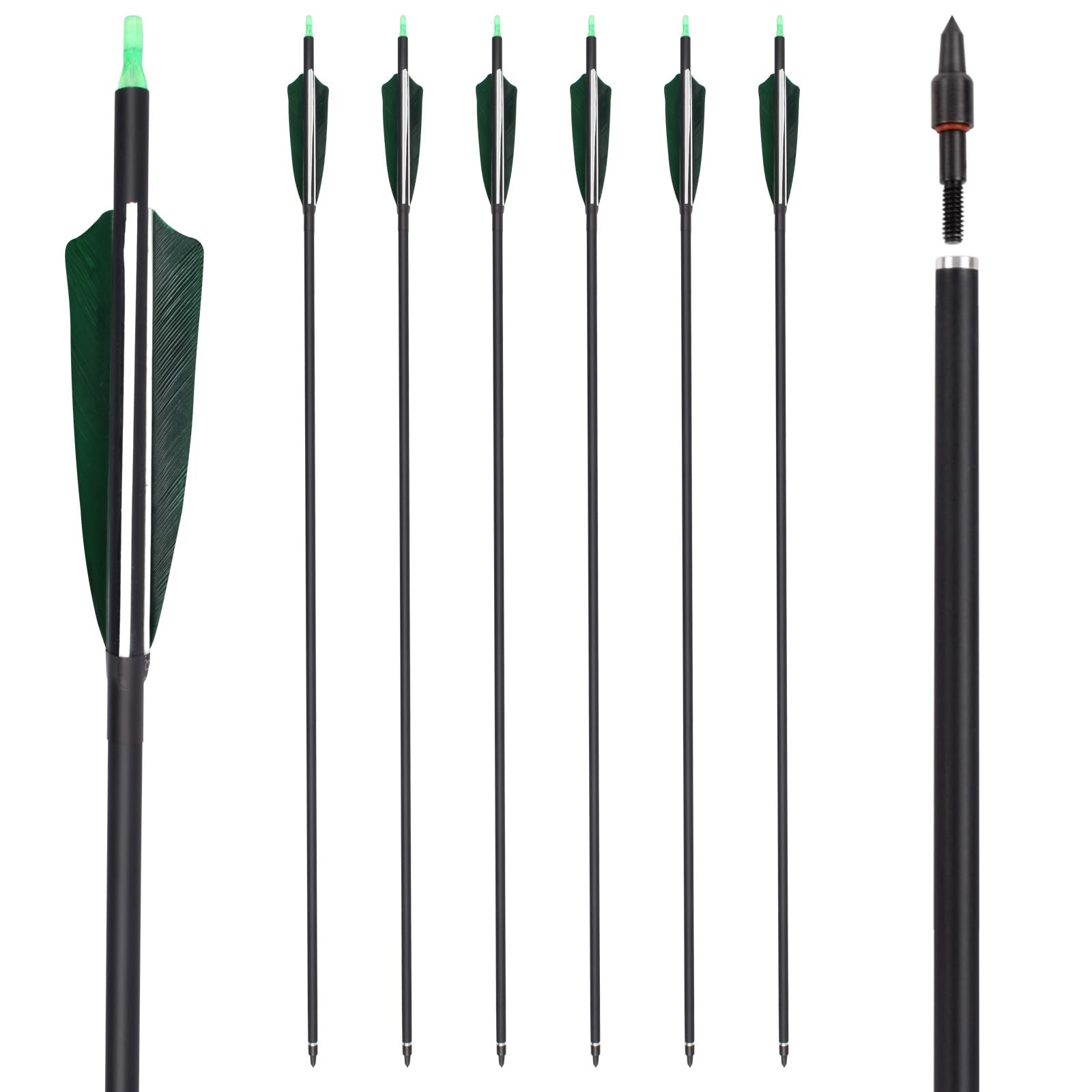 YLS 500 Spine Arrows 30 Inch Carbon Arrows 4