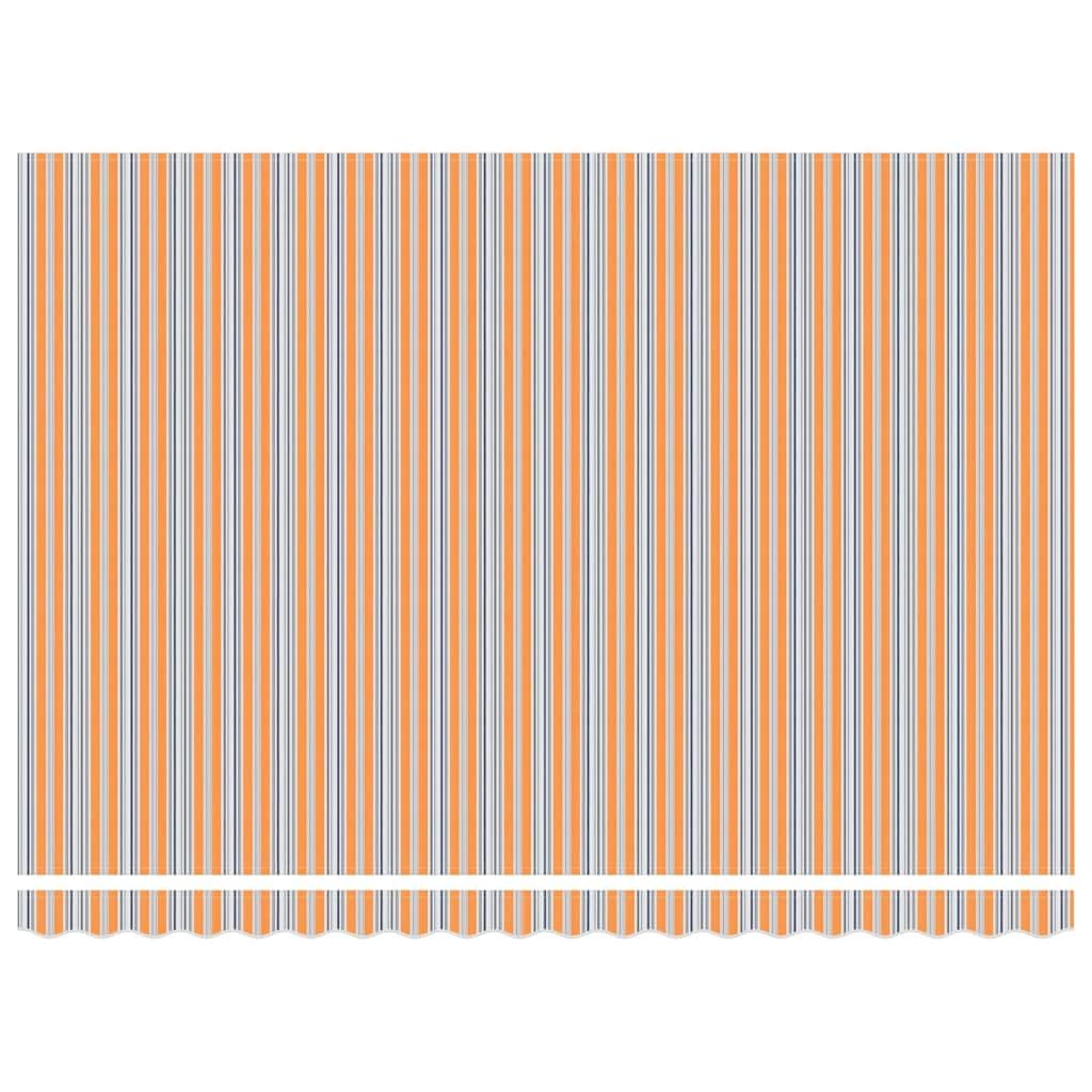 Toldo para balcón y terraza, 450 x 300 cm, multicolor, tela retráctil manual, protección solar exterior, diseño moderno para jardín y patio