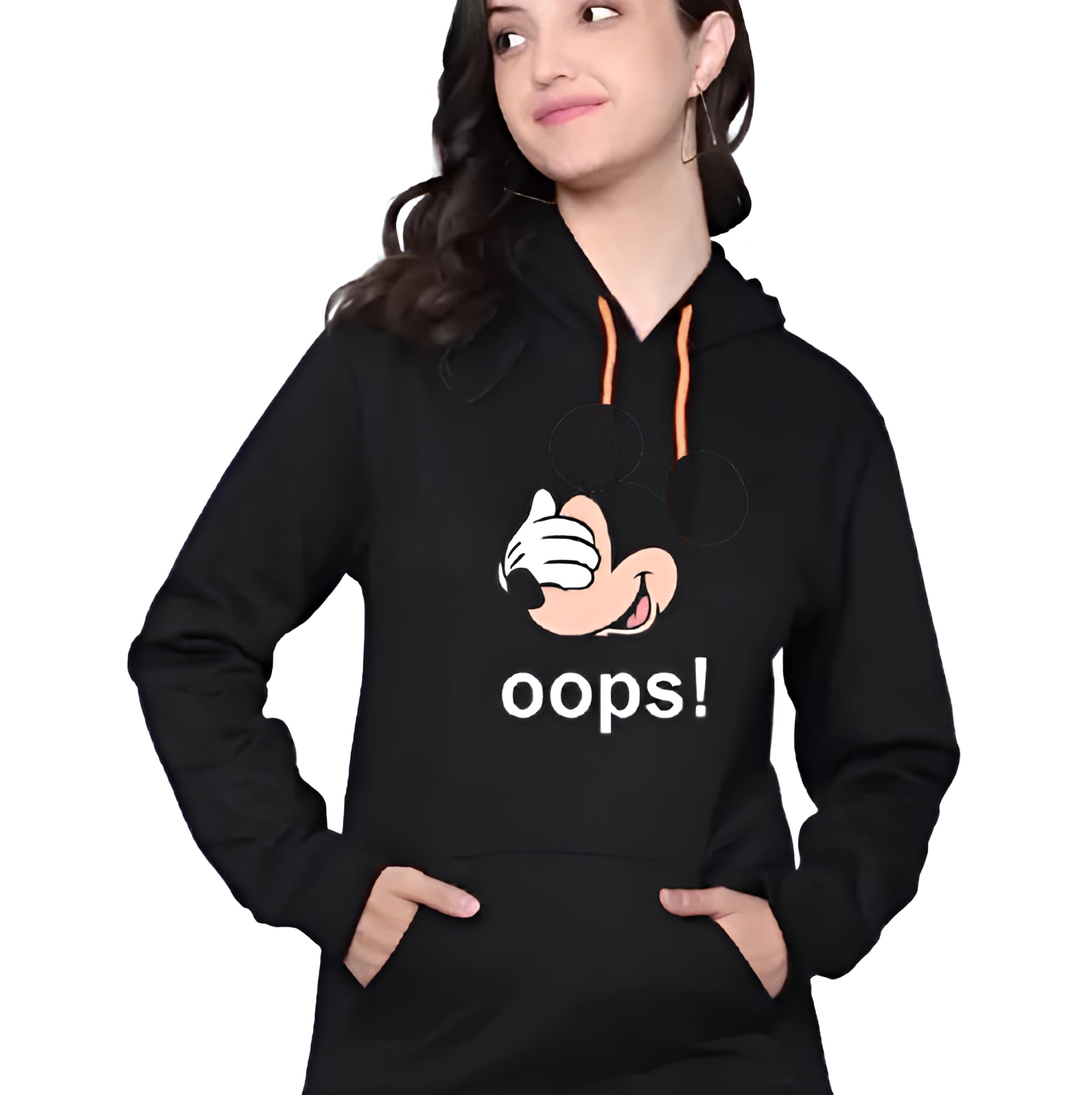 survim Women's Hoodie & Sweatshirt with Fun Oops! Graphic Print | Casual Long-Sleeve Pullover with Front Pockets-picture-11