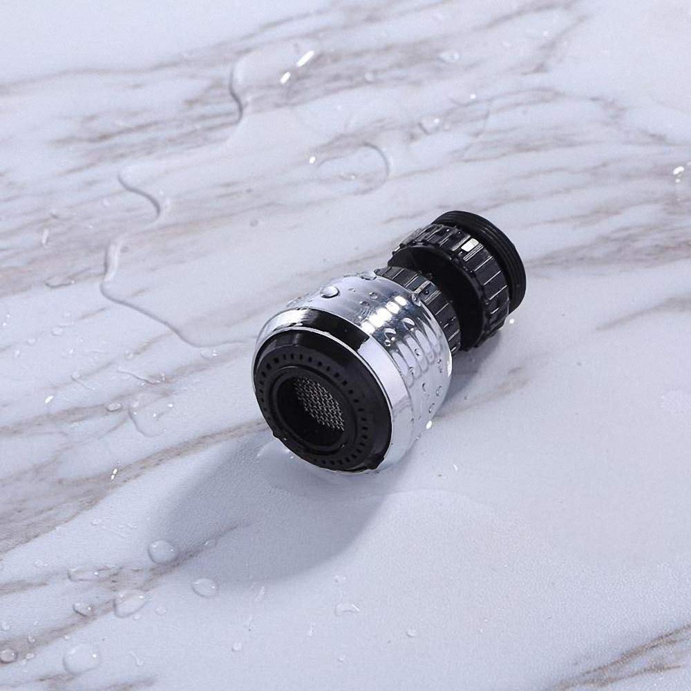 360 Rotary Aerator Water Bubbler Swivel Head Kitchen Filter Faucet Nozzle Faucet Shower Head Tap for Bathroom Kitchen — view 4