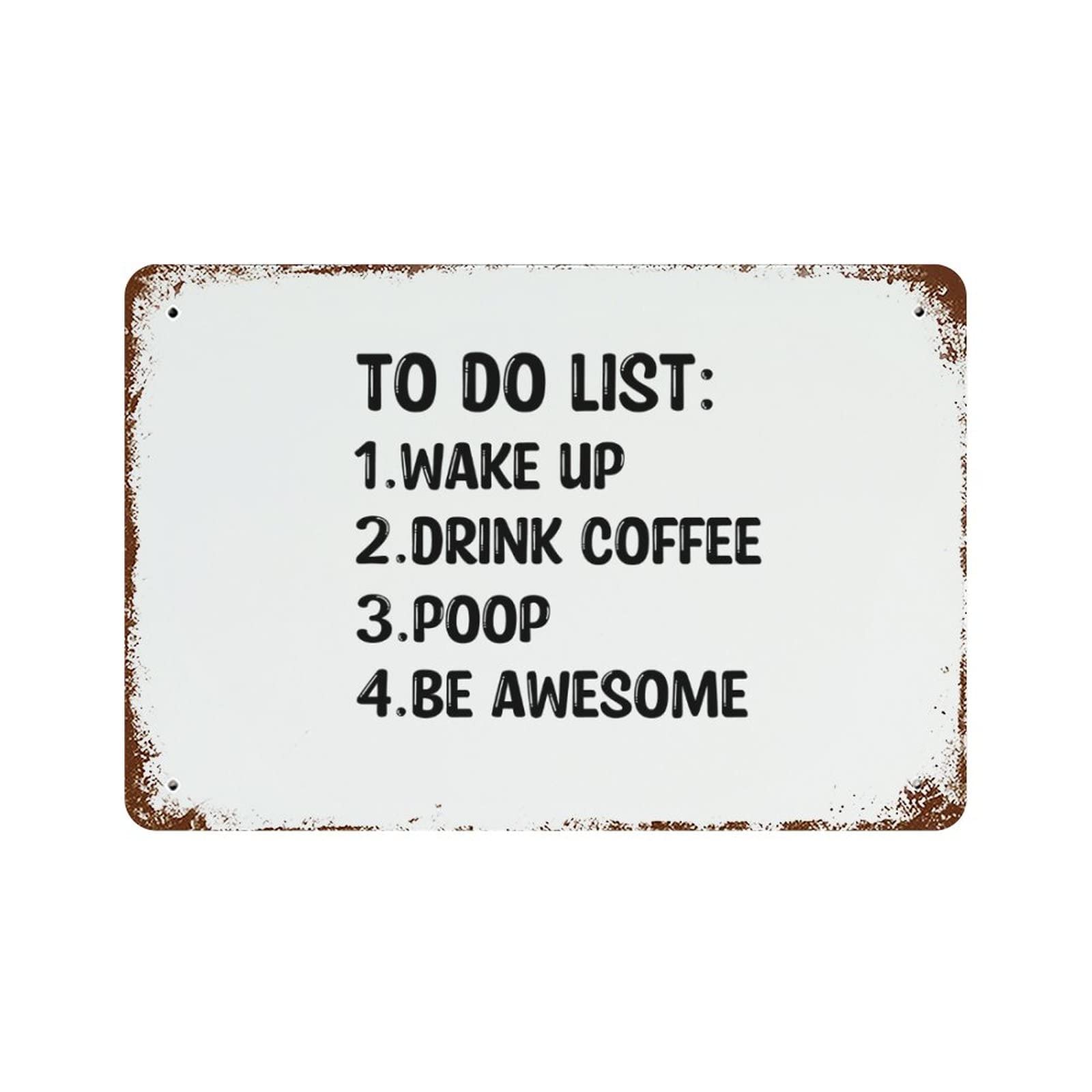 Plaque en métal vintage motivation pour embellir un jardin triste ou un mur de bar