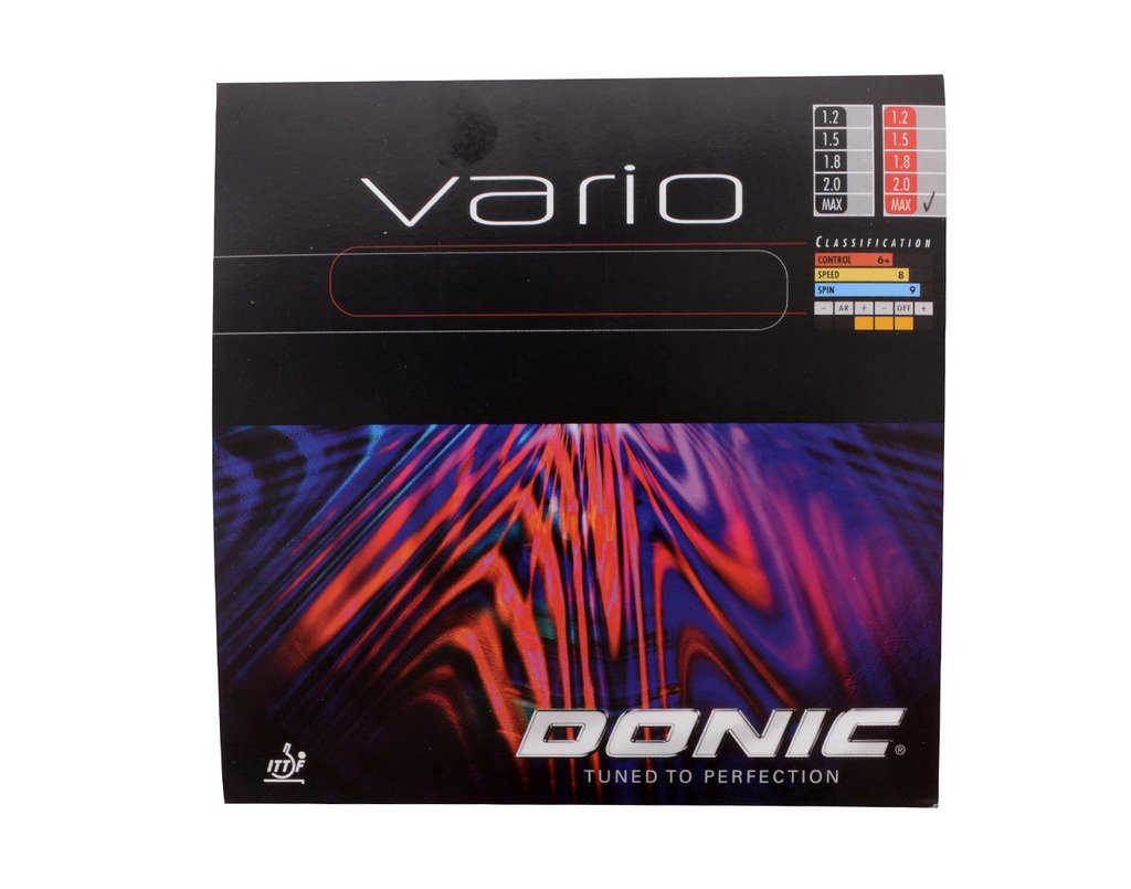 DONIC Vario Table Tennis Rubber, Colour - Black