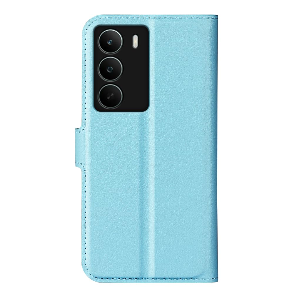 Custodia Portafoglio In Pelle PU Con Pizzo E Strass Per Realme C71 4G – Flip Book Con 3 Slot Carte E Chiusura Magnetica, Blu