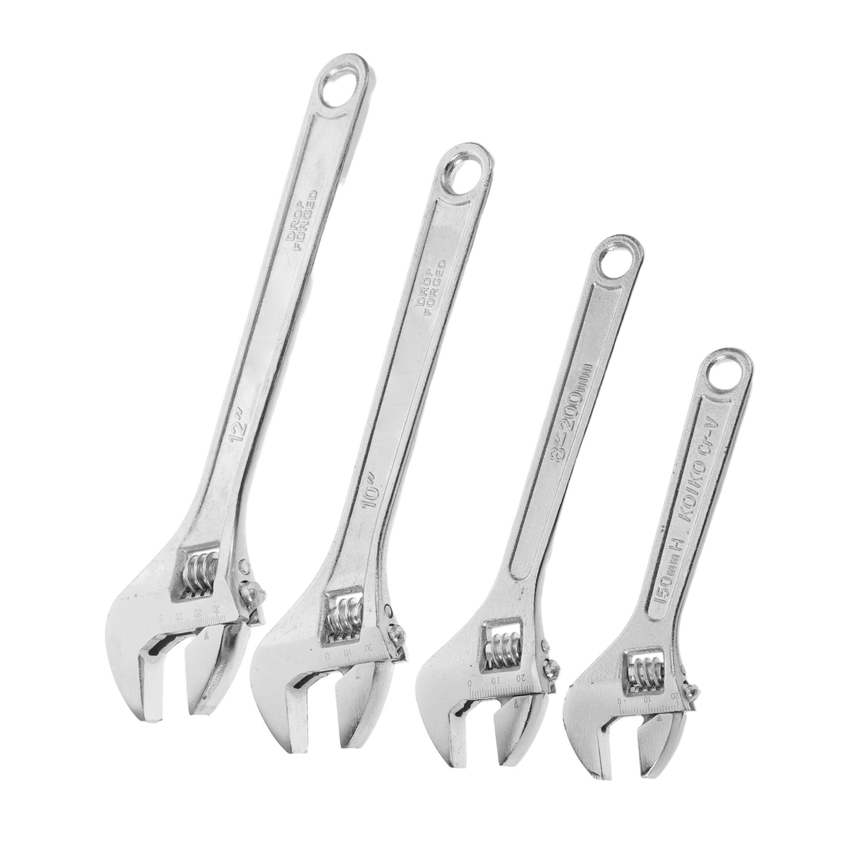 Clé à molette ajustable Toddmomy en fer robuste pour outil plomberie atelier