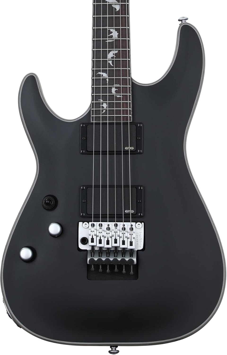 Schecter Damien Platinum 6 FR - Satin Black, Lefty