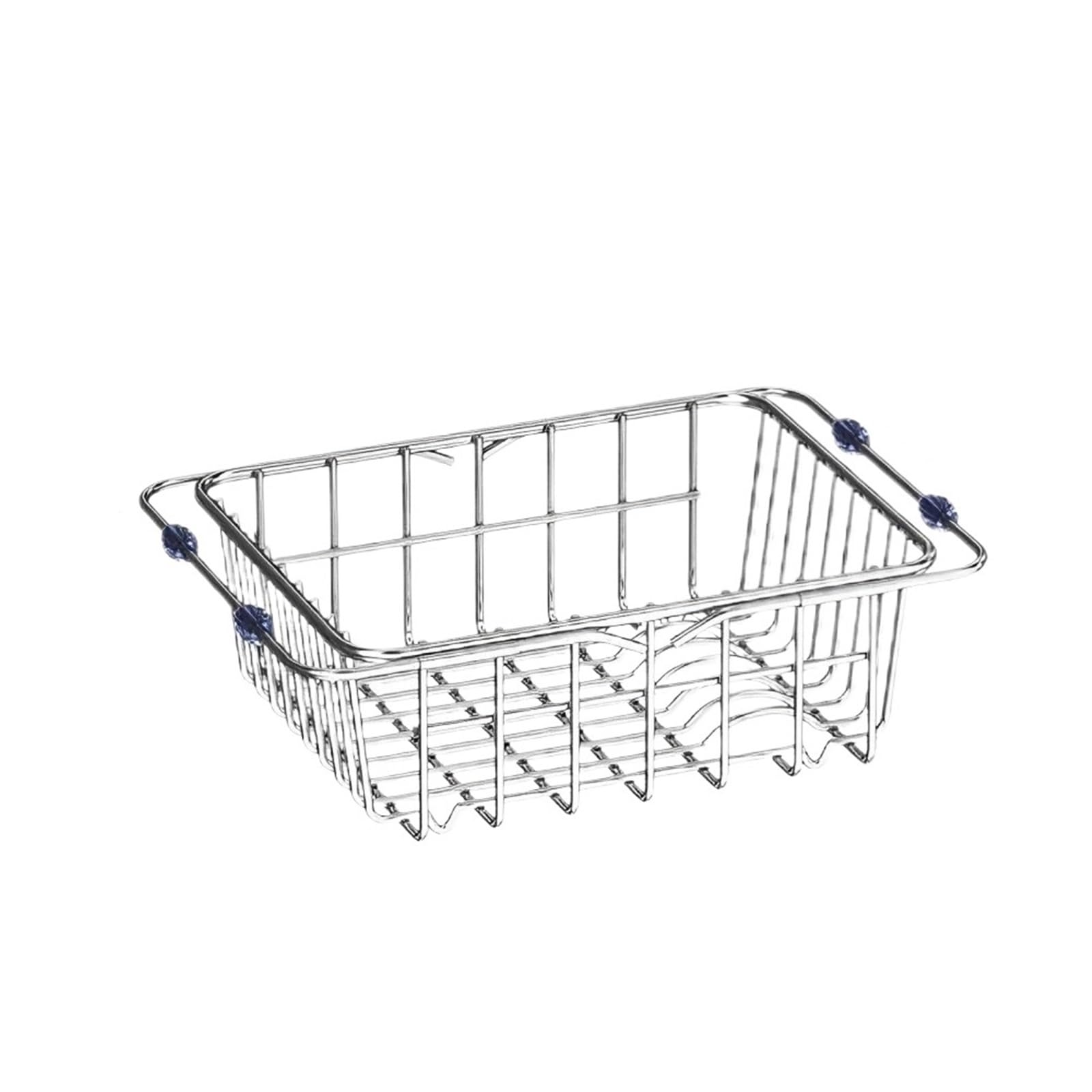 DSFVERVD Drain rack Stainless Steel Telescopic Sink Drain Rack Non-Slip Dish Drying Kitchen Bathroom Countertop Organizer for Household Use(Medium)