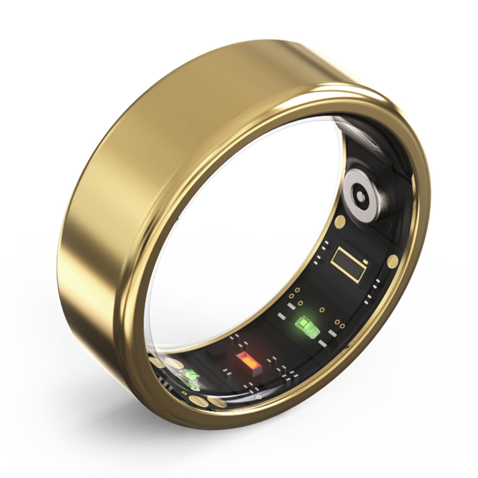 Anillo Inteligente con Monitor de frecuencia cardíaca para Hombres y Mujeres, rastreador de Fitness con oxígeno en Sangre, Temperatura Corporal, sueño, podómetro, Impermeable y Recargable, Compatible