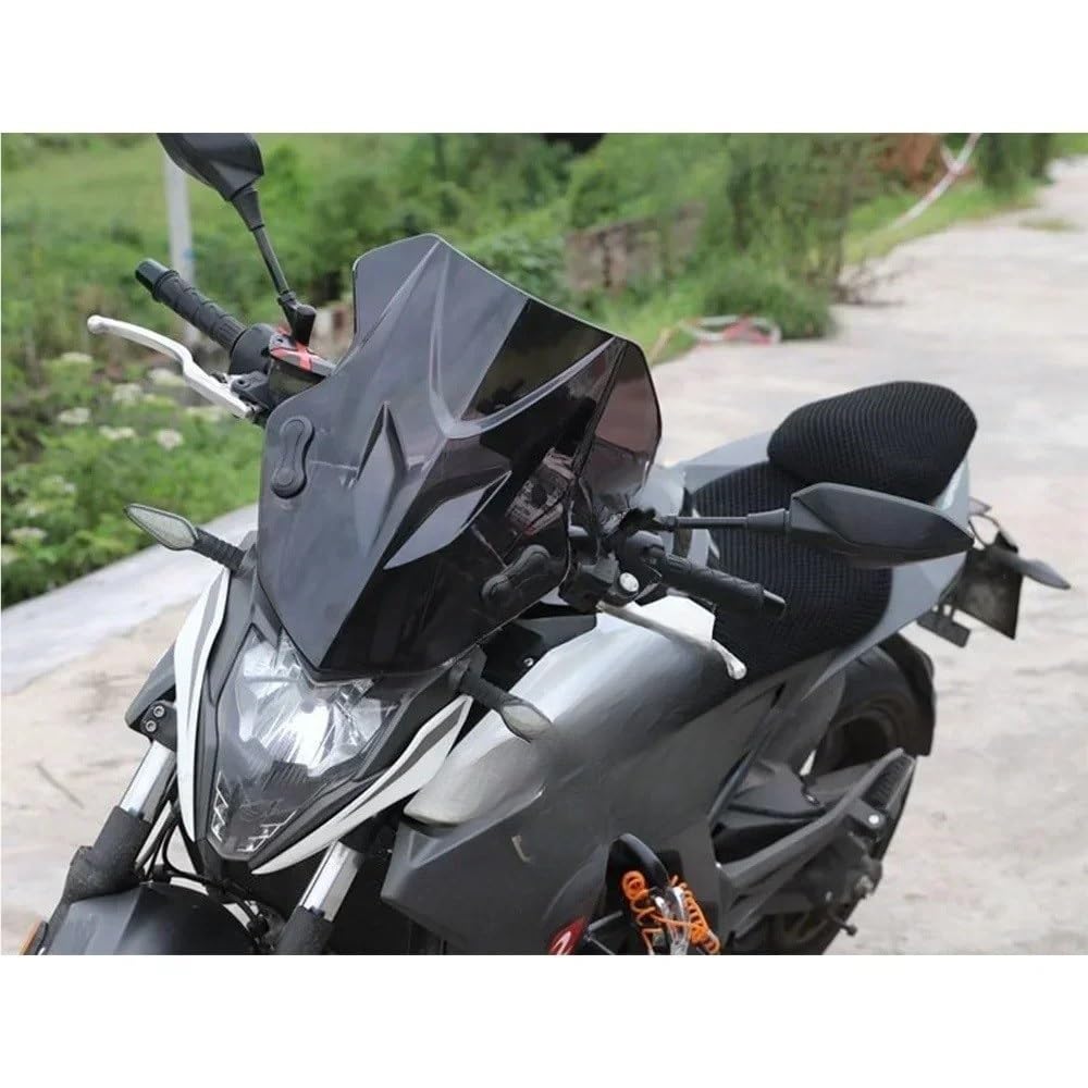 Spoiler parabrezza anteriore Estensione parabrezza anteriore per moto, deflettore, accessori modificati con staffa per 650NK 400NK 150NK