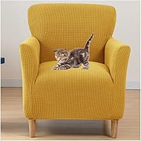 Vista 24 de XMAYODS Funda elástica para silla de club, funda de barril para silla, funda de elastano suave para sillón, funda de sofá extraíble, protector de #1