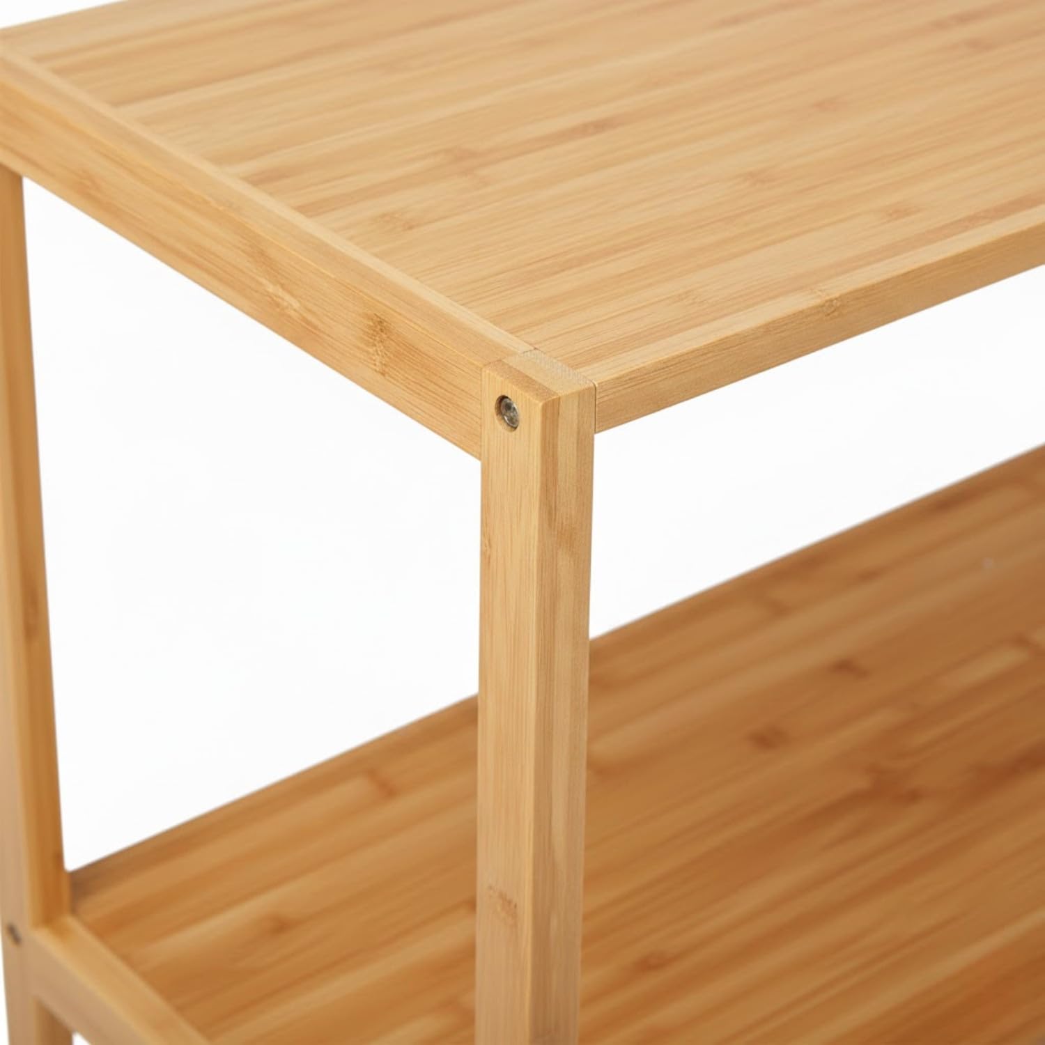 7H SEVEN HOUSE Modulares Regal aus Bambus mit 2 Ebenen, 84 x 69,7 x 20 cm, 7 Stück