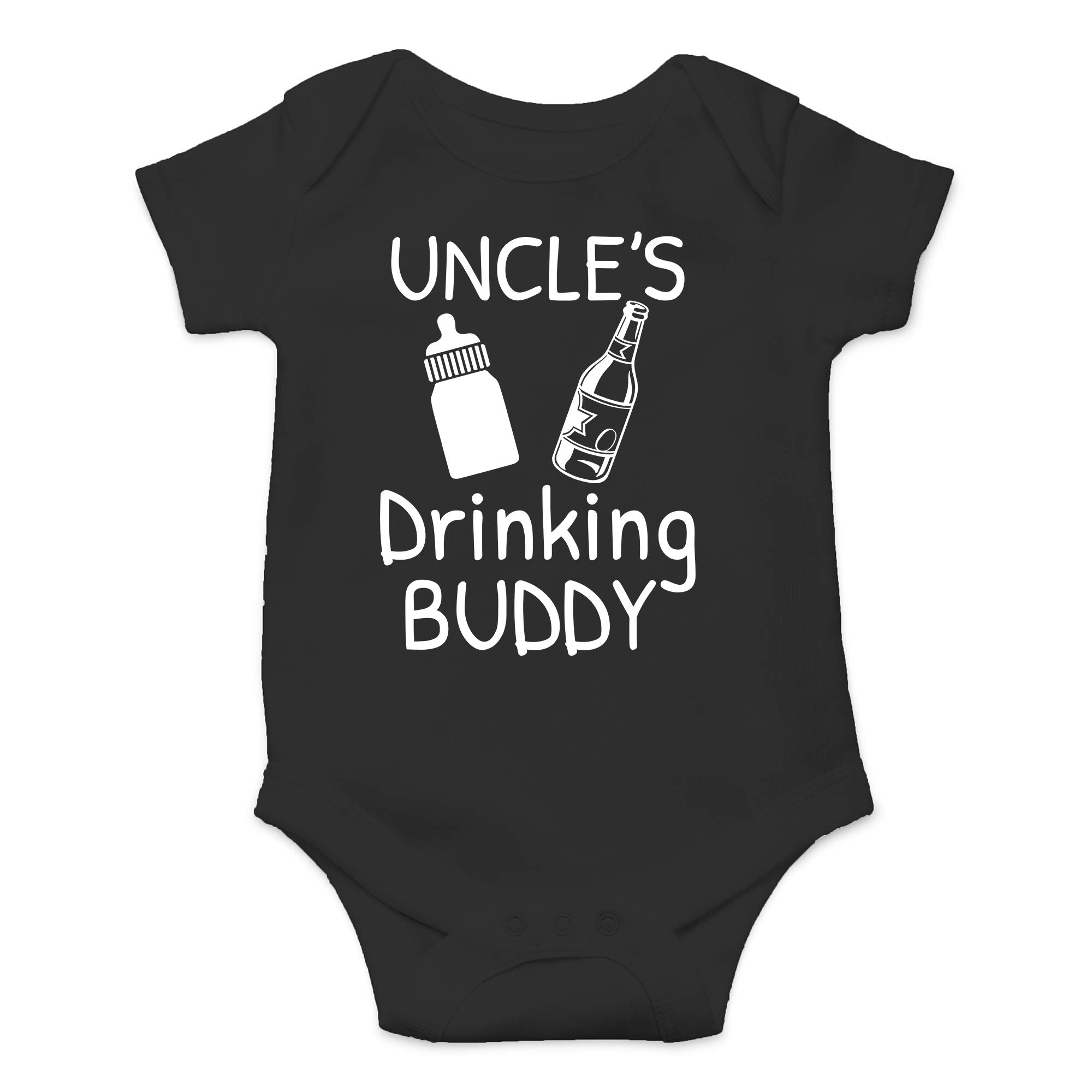 CBTwearUncles Drinking Buddy - Funny Soon to Be Uncle - Cute Infant One-Piece Baby Bodysuit
