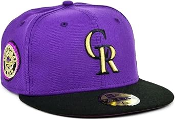Casquette ajustée 59FIFTY à profil bas pour homme Colorado Rockies New Era Violet Alternate 2 Authentic