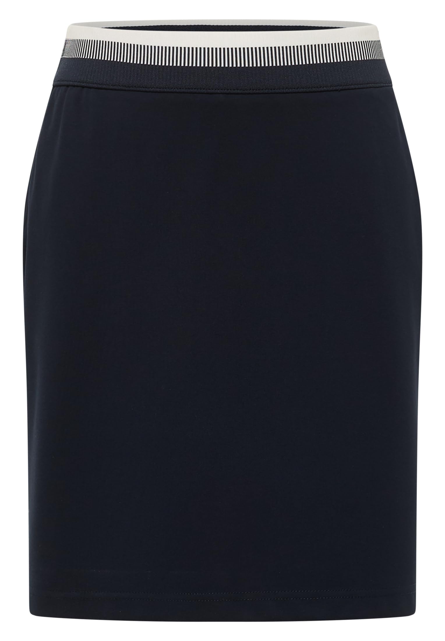 Damen Knielanger Rock mit Bunddetail