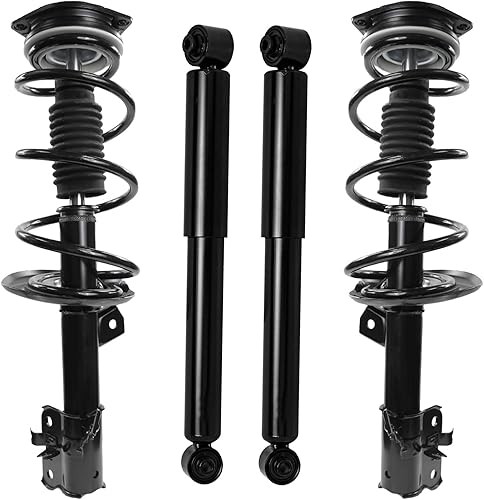Miniatura 137 de Detroit Axle - Amortiguadores para BMW 328i 325i 128i 135i 335i 330i 335d 335is (sin Sport Susp.) 2 puntales delanteros completos con muelle