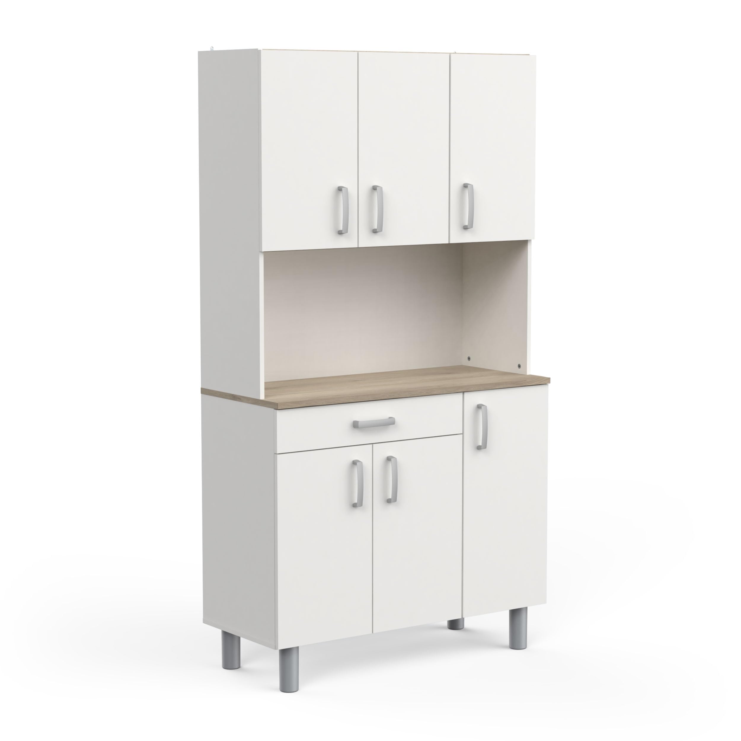 Demeyere Buffet, Legno ingegnerizzato, 100,8 x 42,3 x 185,5 cm