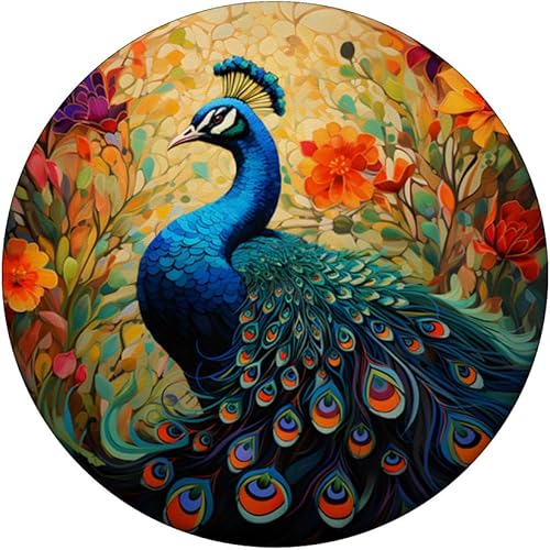 Miniatura 3 de PopSockets PopGrip intercambiables con diseño floral vintage de pavo real