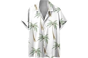 White & Nerdy Men's Aloha Shirt