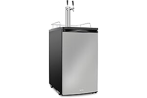 Ivation 5 Cu Ft Two-Tap Kegerator and Beverage Cooler