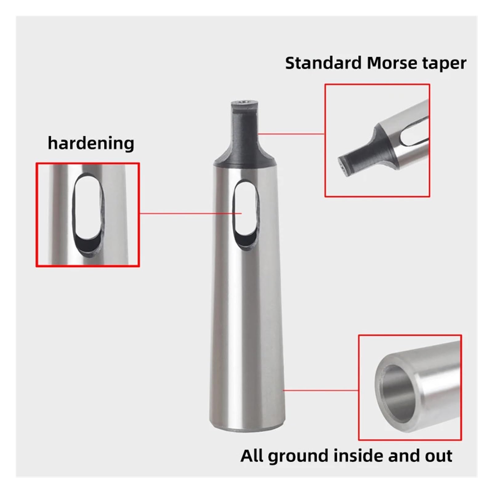 Morse'a tuleja redukcyjna wrzeciono Morse'a MT1 MT2 MT3 MT4 MT5 Arbor Morse'a adapter stożkowy tuleja wiertnicza tulejka stożkowa Morse'a, akcesoria trzpieniowe (trójczęściowy)