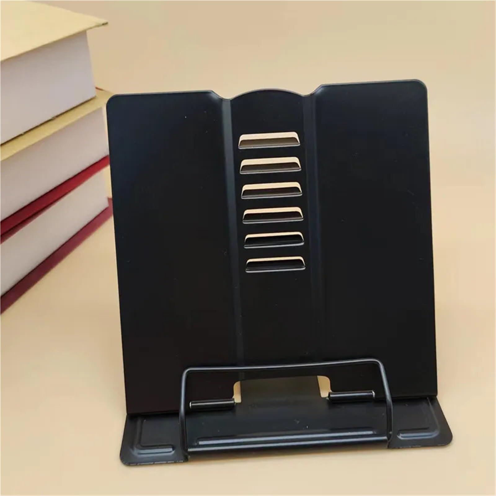 Adjustable Portable Reading Book Holder Support Document Shelf Bookstand Tablet Music Score Recipe Stand para lectura(Pink)