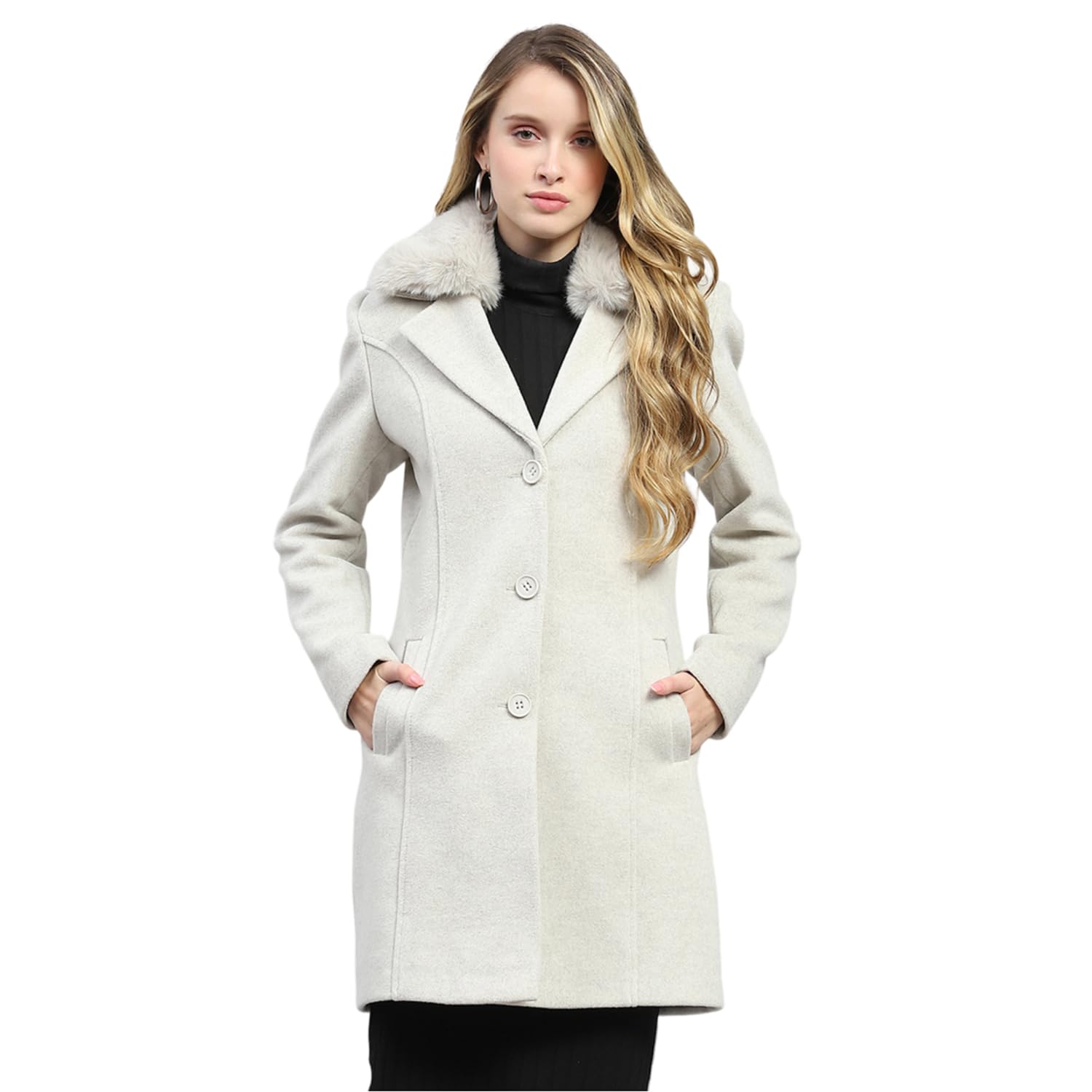 monte carlo Womens Solid Collared Neck Full Sleeve Coat (224067314)-picture-38
