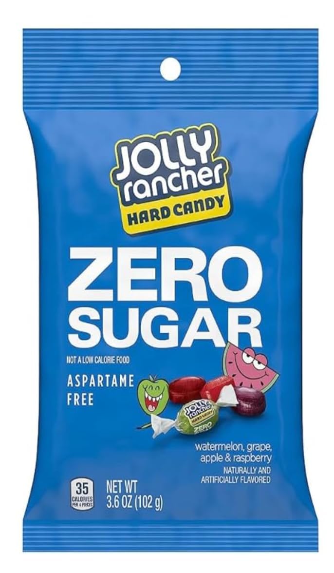 Jolly Rancher Zero Sugar - Pack of 2 - Sugar Free and Aspartame Free Candy - Delicious Fruit Flavors that Everyone will Enjoy