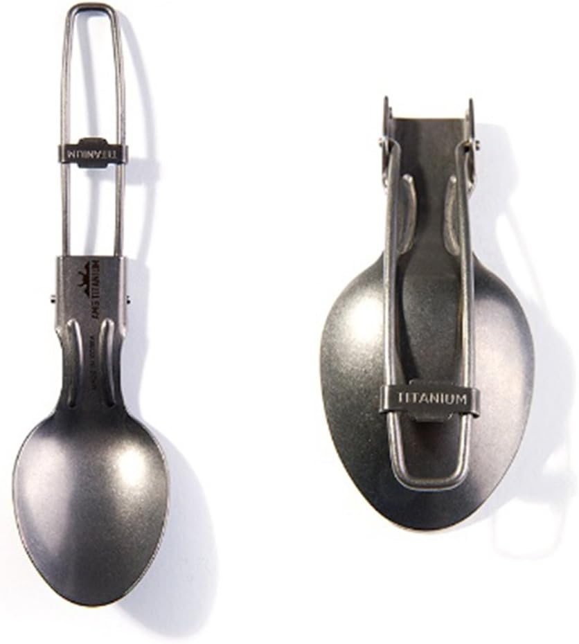 AMG Titanium Folding Spoon Camping Outdoor Hiking Travel Picnic