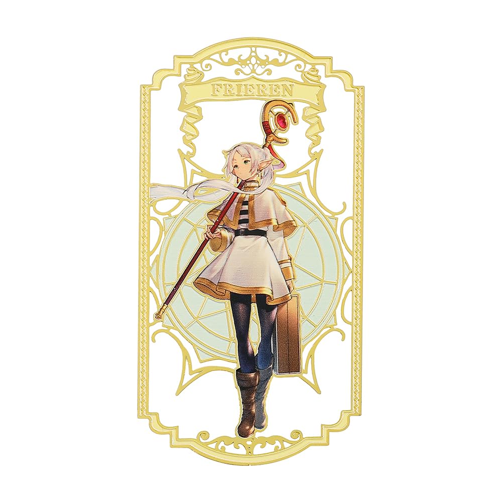 Anime Frieren: Beyond Journey's End Bookmark Stainless Steel Manga Fans Cartoon Fashion Student Scholar Learning Gift (Frieren-1) — image 1