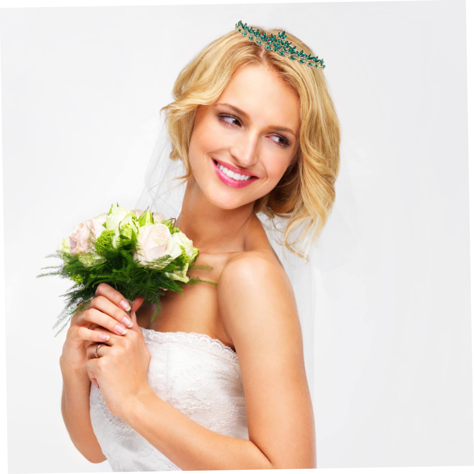 FRCOLOR 3 Tocados de Novia para Boda Diadema con de Imitación para Fiesta de Bodas.