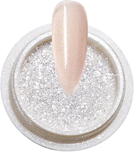 Polvo brillante para uñas, textura fina, compacto, bricolaje, purpurina en polvo, consejos de manicura para salón D
